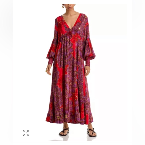 Anthropologie Dresses & Skirts - Anthropologie Farm Rio sequin flower maxi dress